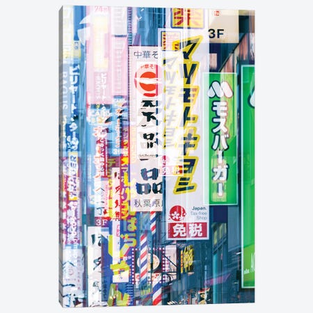 Tokyo Signs Canvas Print #PHD1024} by Philippe Hugonnard Canvas Art