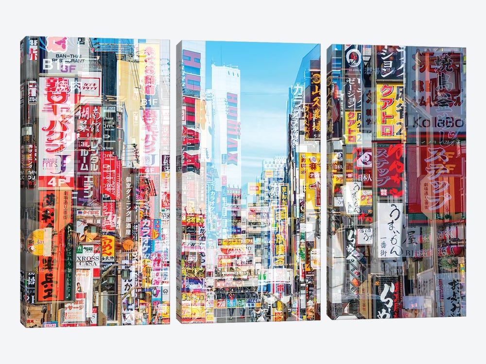 Shinjuku by Philippe Hugonnard 3-piece Art Print