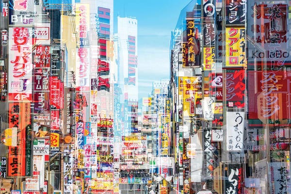 Double Exposure Photography: Shinjuku by Philippe Hugonnard