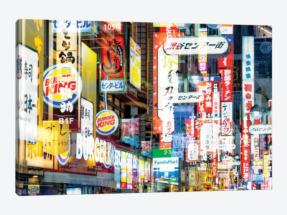 Shibuya by Philippe Hugonnard 1-piece Canvas Art Print
