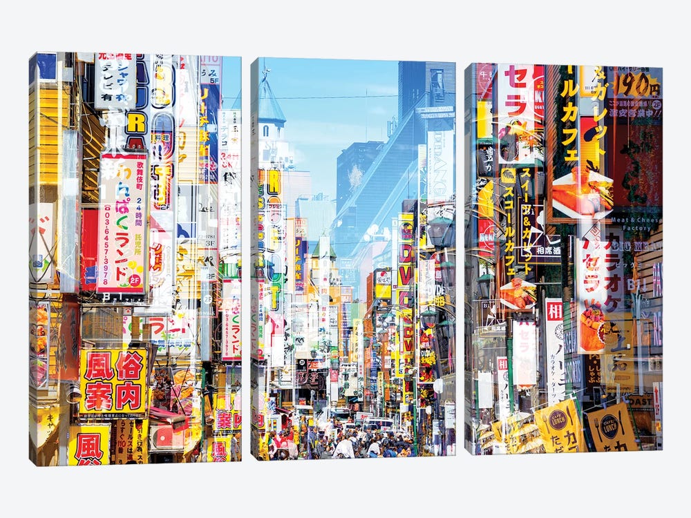 Shinjuku II by Philippe Hugonnard 3-piece Canvas Art