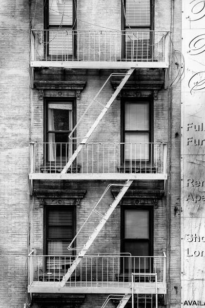 Black Manhattan: Fire Escape Stairs by Philippe Hugonnard