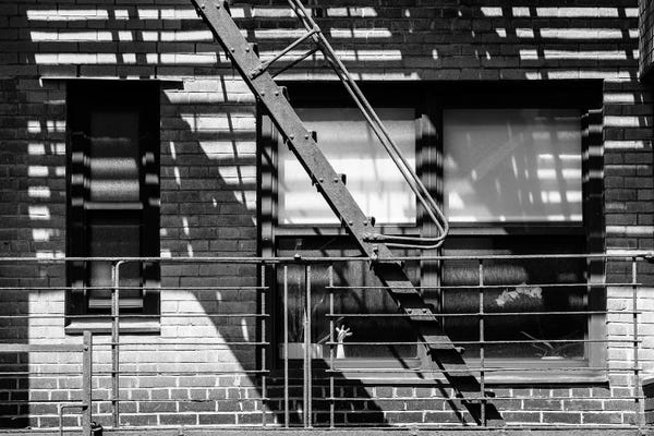Black Manhattan: Fire Escape I by Philippe Hugonnard