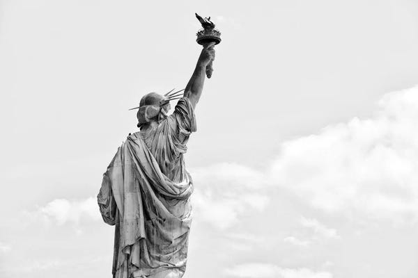 Black Manhattan: Statue Of Liberty II by Philippe Hugonnard