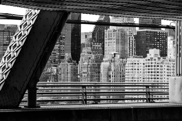 New York City Skylines: Between Two Bridges by Philippe Hugonnard