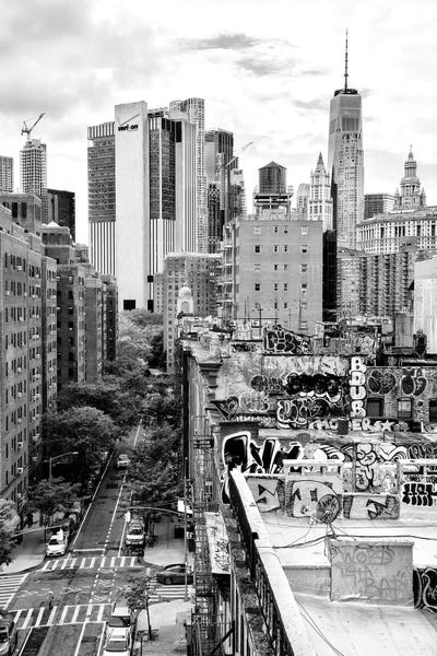 Black Manhattan: View Of The Roofs by Philippe Hugonnard