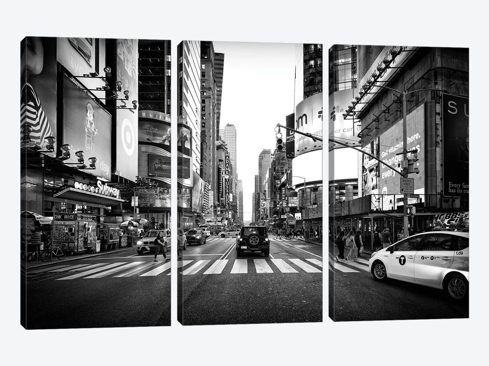 Times Square by Philippe Hugonnard 3-piece Canvas Art Print