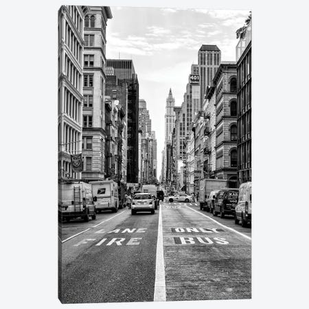 Fire Lane & Bus Only Canvas Print #PHD1100} by Philippe Hugonnard Canvas Art