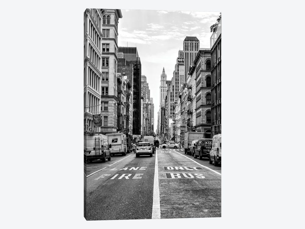 Fire Lane & Bus Only by Philippe Hugonnard 1-piece Canvas Print