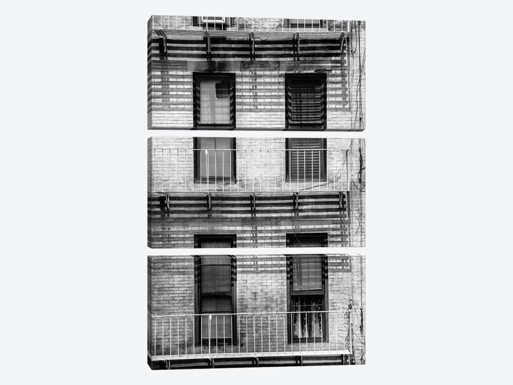NY Building Facade by Philippe Hugonnard 3-piece Canvas Print