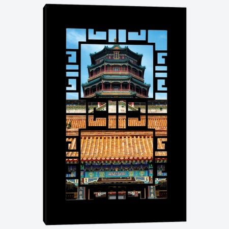 China - Window View III Canvas Print #PHD110} by Philippe Hugonnard Canvas Wall Art