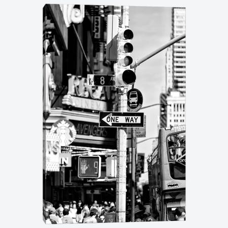 Traffic Light Times Square Canvas Print #PHD1110} by Philippe Hugonnard Canvas Print