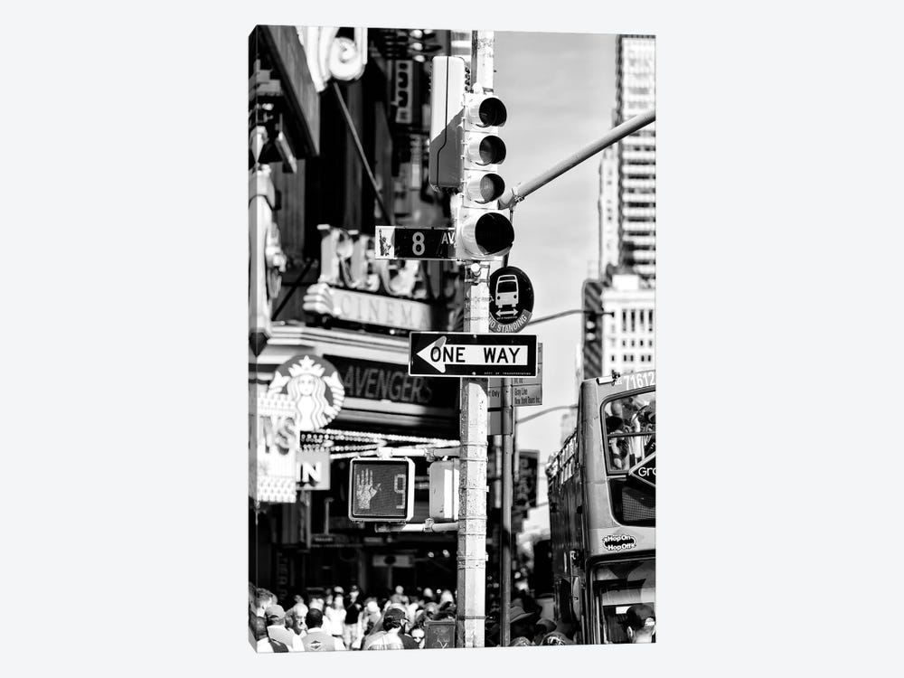 Traffic Light Times Square by Philippe Hugonnard 1-piece Canvas Artwork