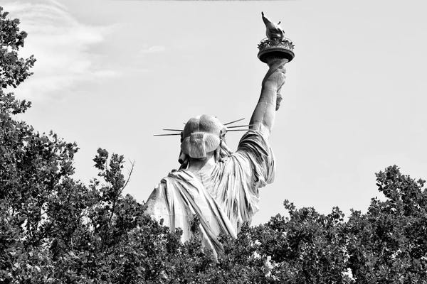 Black Manhattan: Lady Liberty I by Philippe Hugonnard