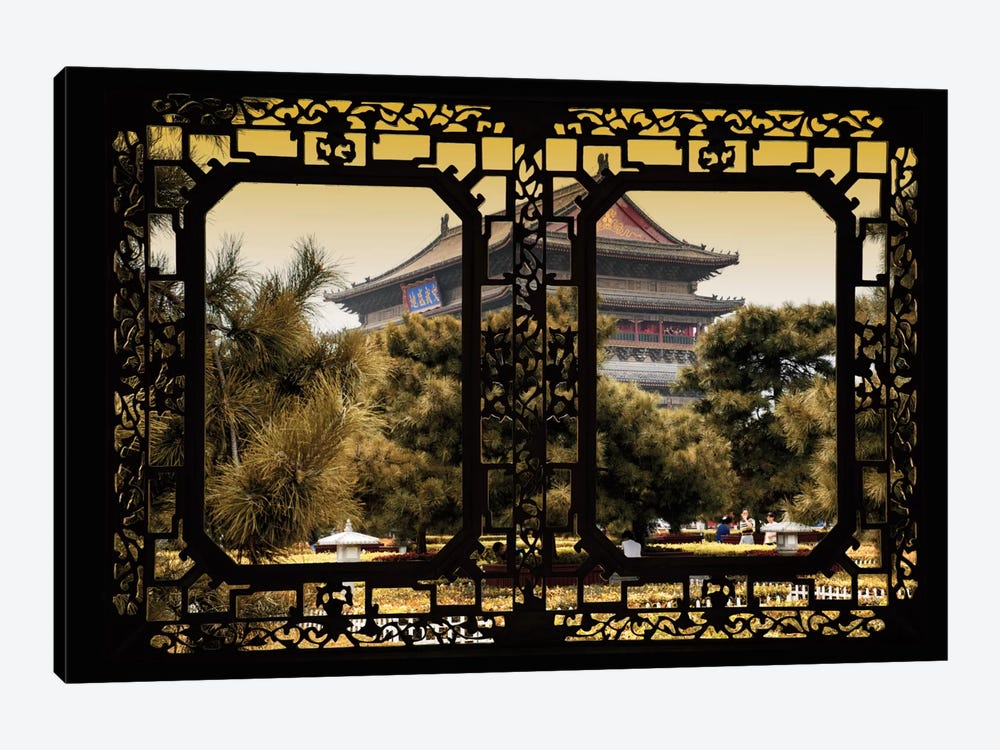 China - Window View V by Philippe Hugonnard 1-piece Canvas Artwork