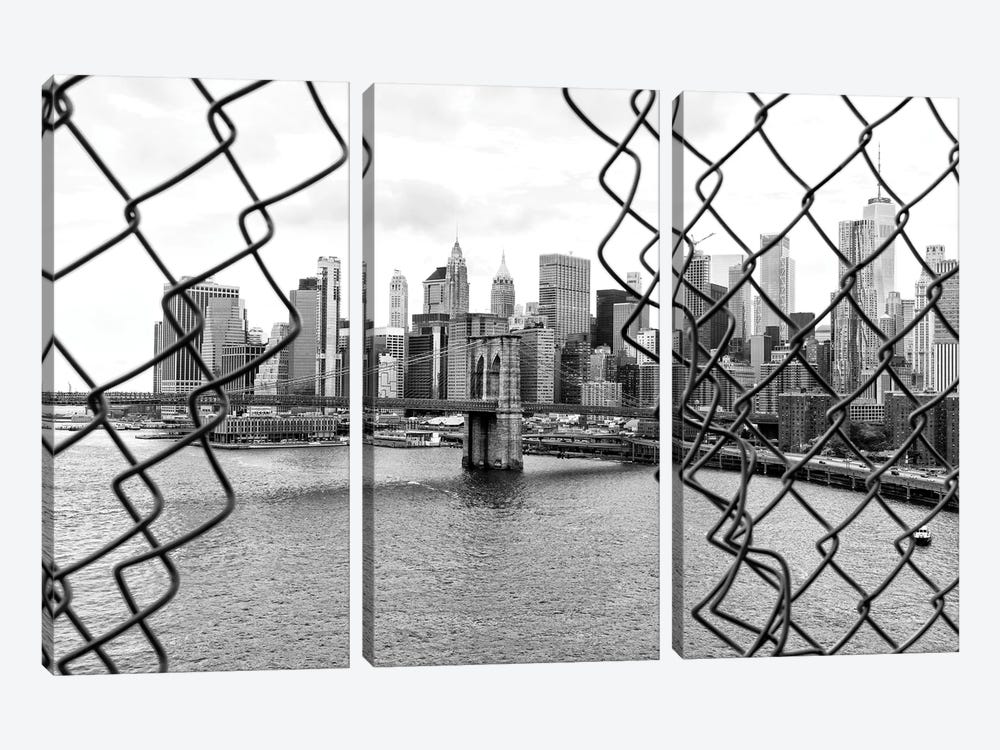 Between Two Fences by Philippe Hugonnard 3-piece Canvas Print