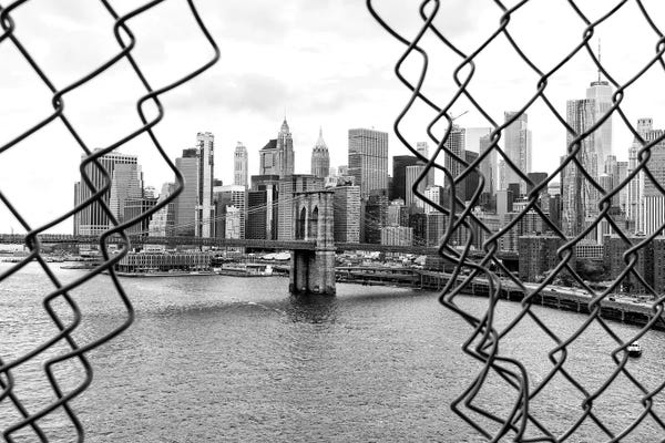 New York City Skylines: Between Two Fences by Philippe Hugonnard