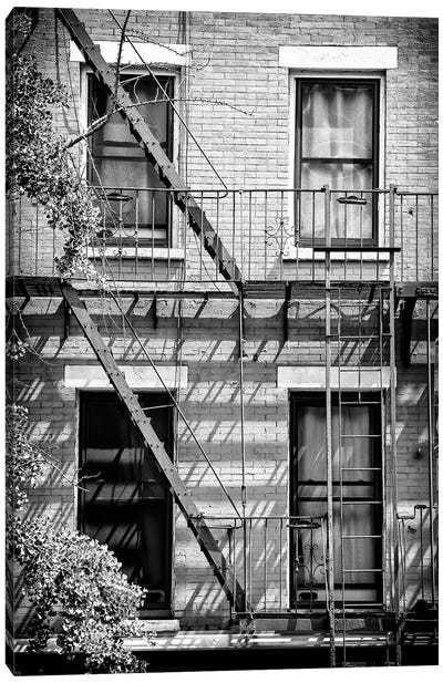 Fire Escape Stairs New York Canvas Art Print