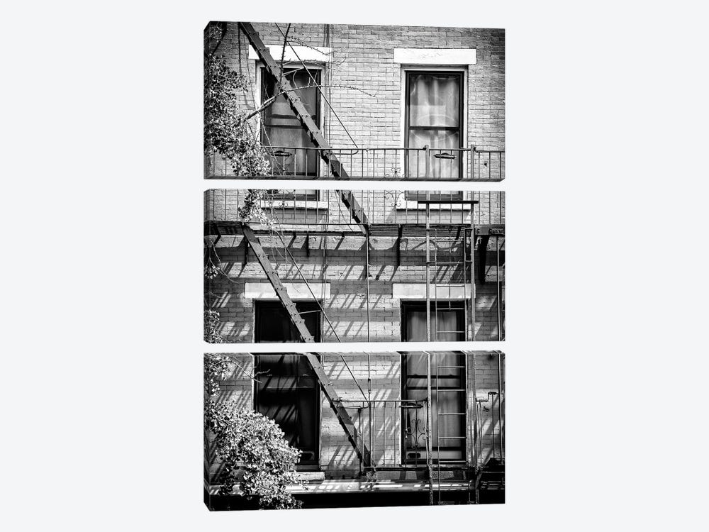 Fire Escape Stairs New York by Philippe Hugonnard 3-piece Canvas Art