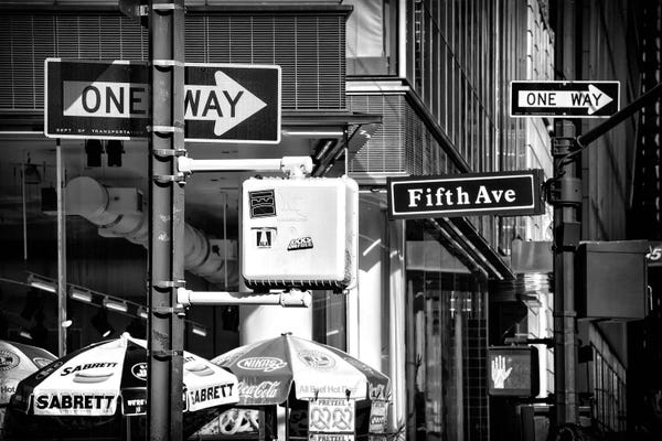 Black Manhattan: Fifth Avenue by Philippe Hugonnard