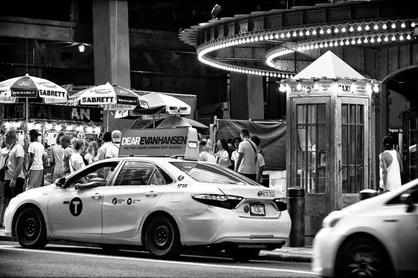 Black Manhattan: Yellow Taxi by Philippe Hugonnard