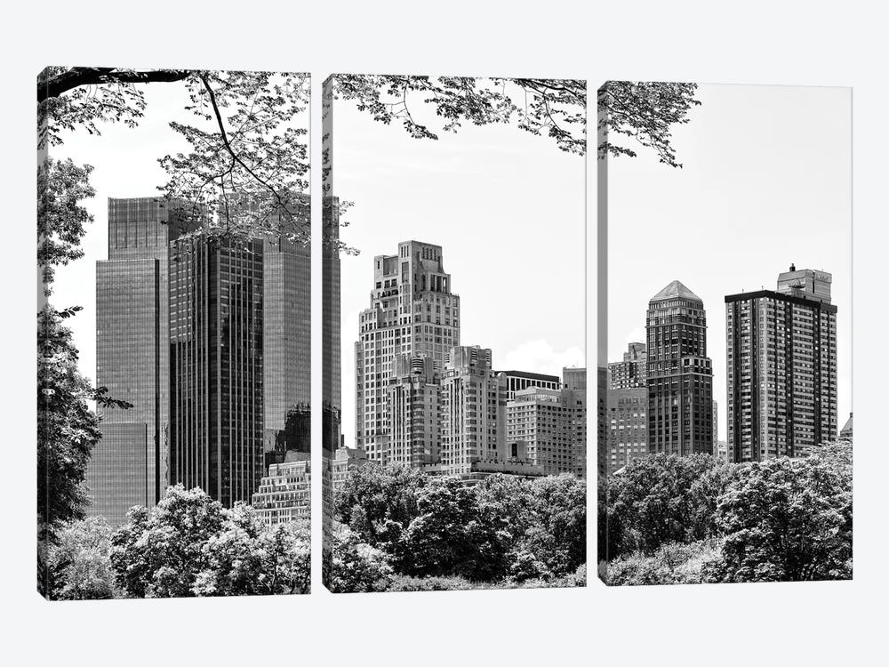 Central Park Buildings by Philippe Hugonnard 3-piece Canvas Print