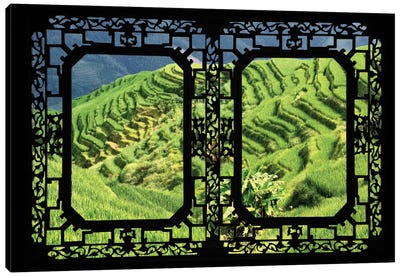 China - Window View VI Canvas Art Print