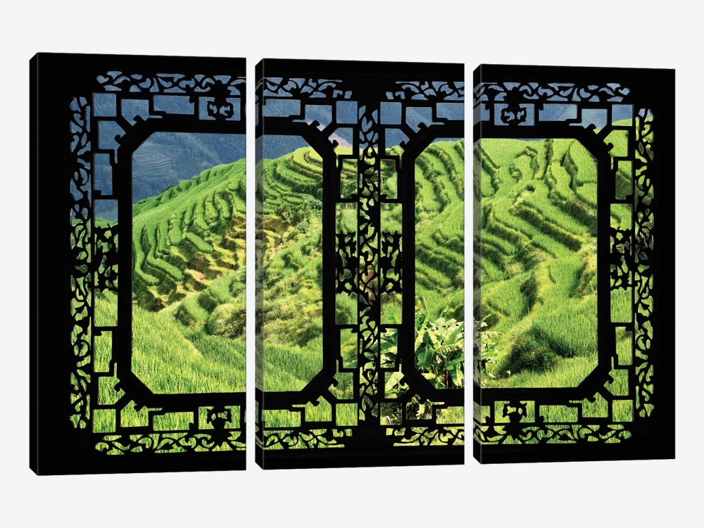 China - Window View VI by Philippe Hugonnard 3-piece Art Print
