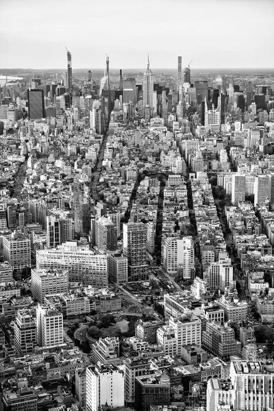 Black Manhattan: Seen From Above I by Philippe Hugonnard