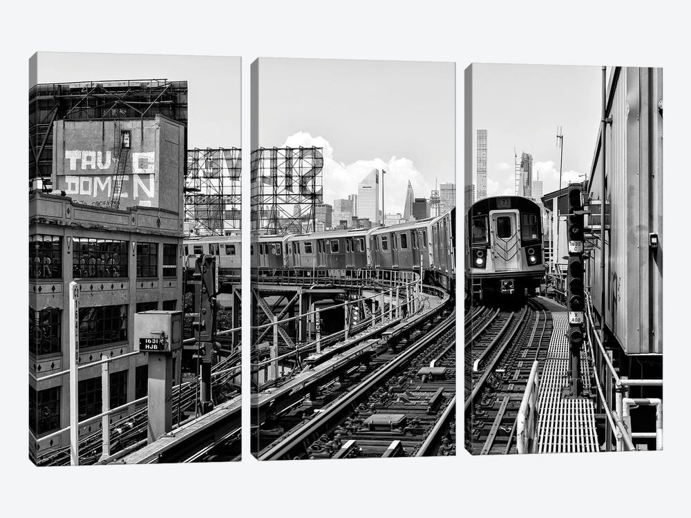Queens Subway by Philippe Hugonnard 3-piece Canvas Art Print