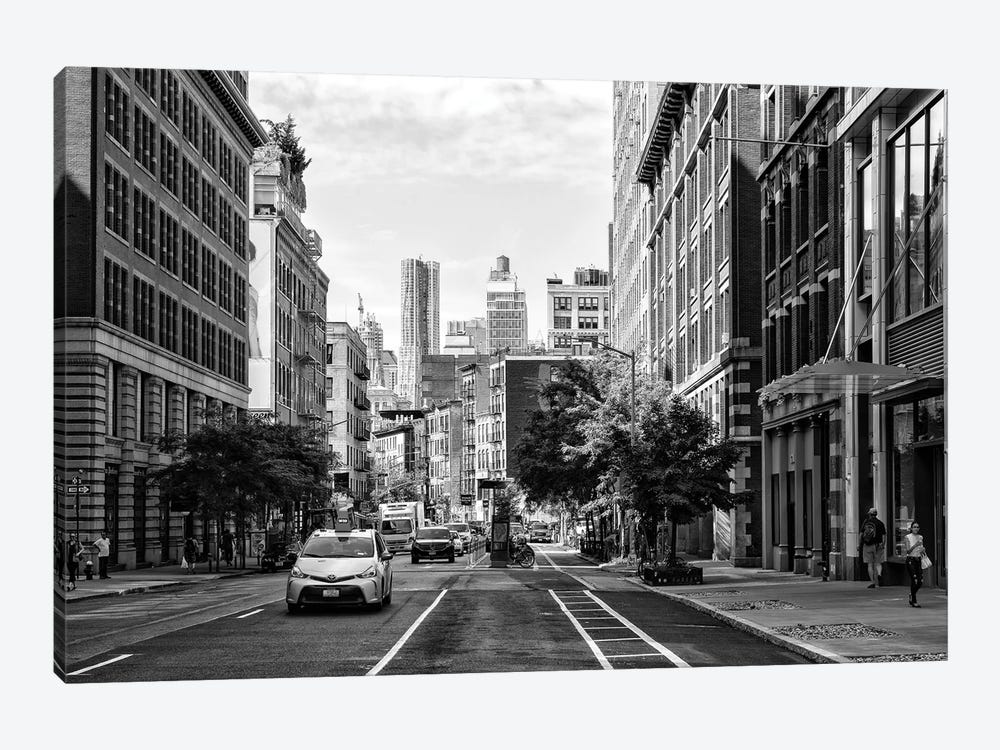 Downtown Taxi by Philippe Hugonnard 1-piece Canvas Print