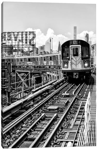 Line 7 Queens Canvas Art Print - Train Art