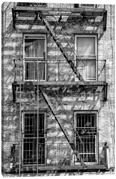 Beautiful Fire Escape Stairs Canvas Art Print