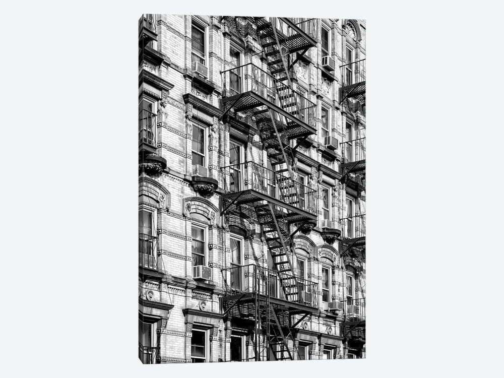 Fire Escape Staircases Facade by Philippe Hugonnard 1-piece Canvas Art Print