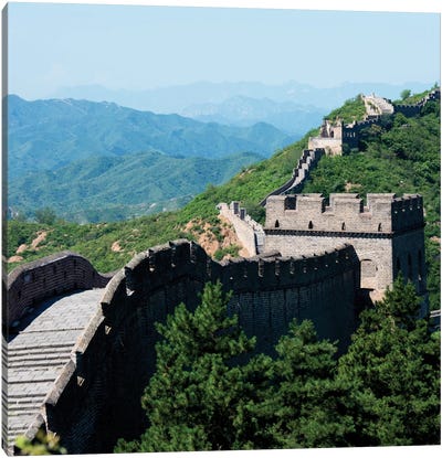 Great Wall of China III Canvas Art Print - China 10Mkm2
