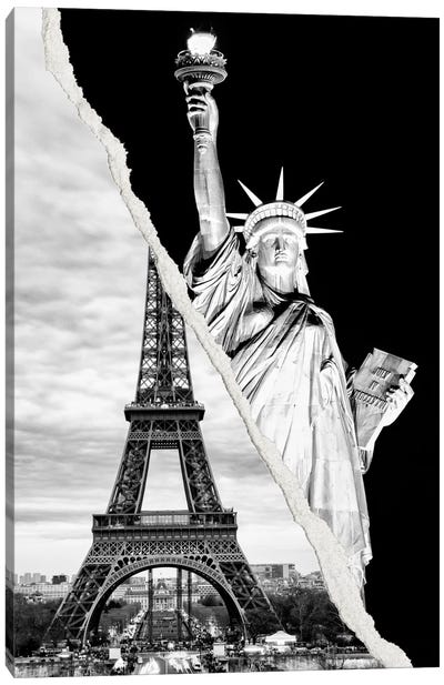 Architectural Grandeur Canvas Art Print - Statue of Liberty Art