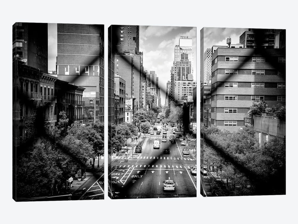 Between The Mesh Of The Fence by Philippe Hugonnard 3-piece Art Print