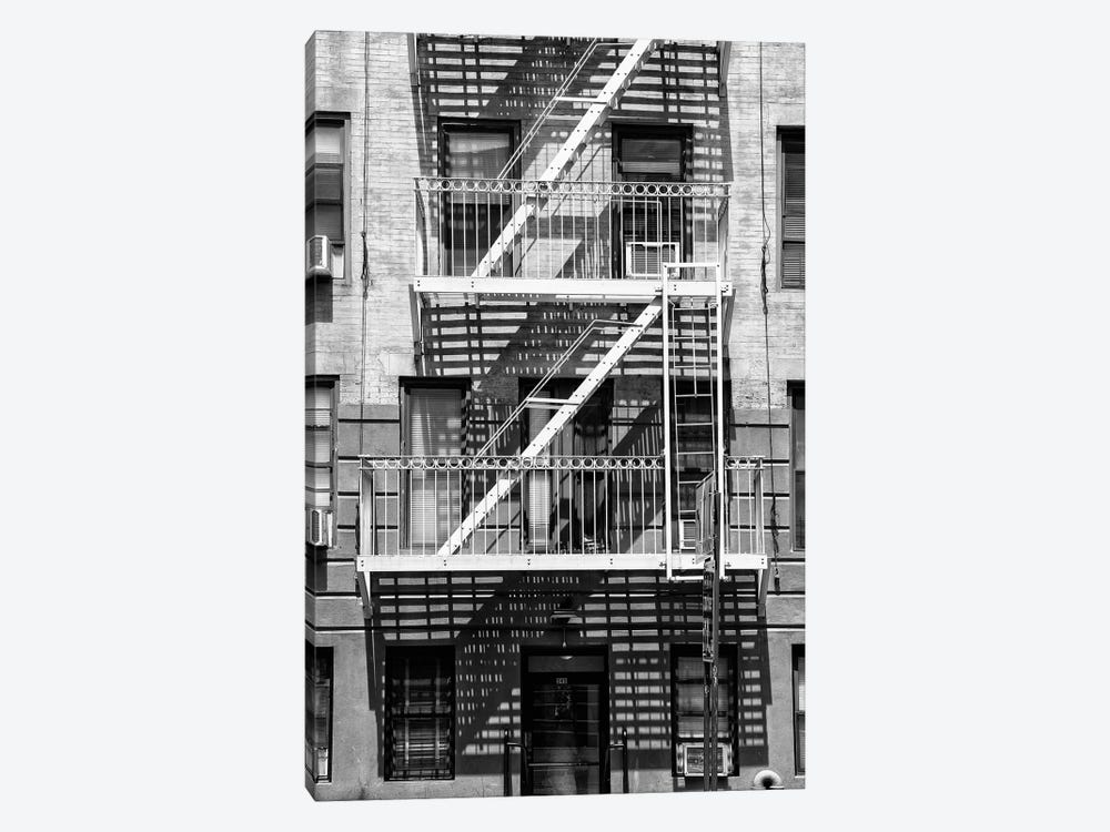 White Fire Escape Stairs by Philippe Hugonnard 1-piece Canvas Artwork