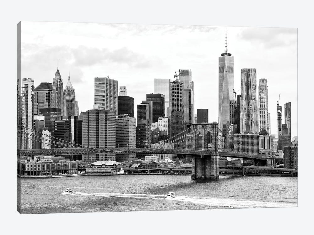 Brooklyn Bridge East River by Philippe Hugonnard 1-piece Canvas Art