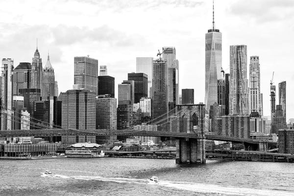 Brooklyn: Brooklyn Bridge East River by Philippe Hugonnard