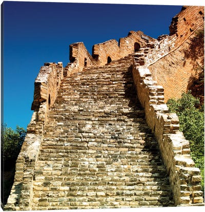 Great Wall of China VI Canvas Art Print - Stairs & Staircases