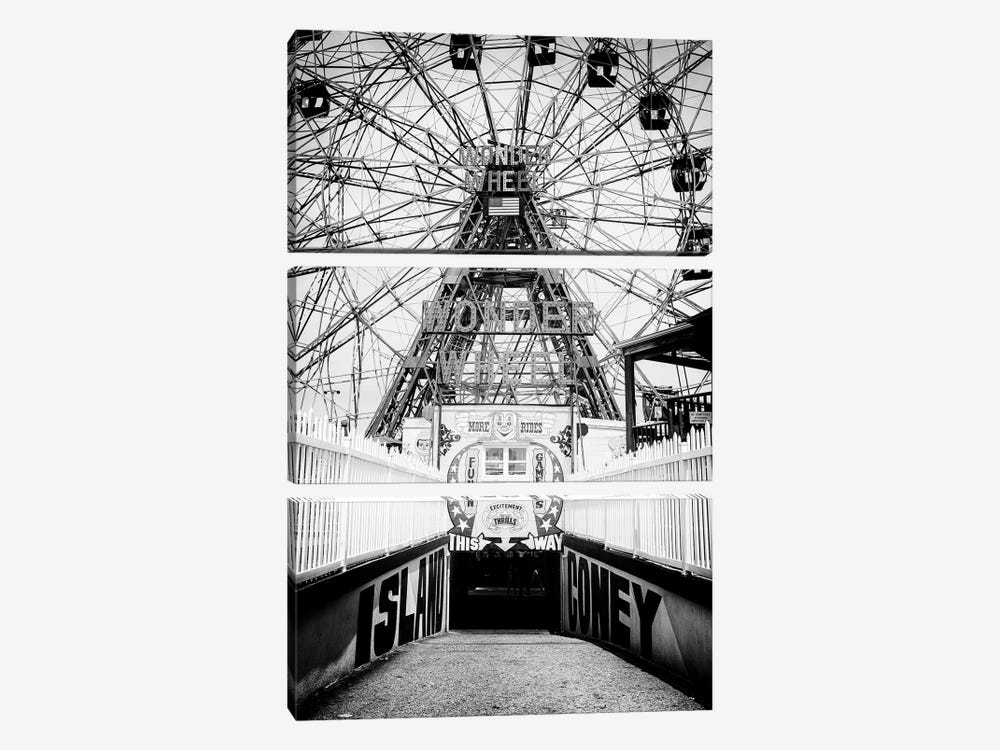 Coney Island This Way by Philippe Hugonnard 3-piece Canvas Print