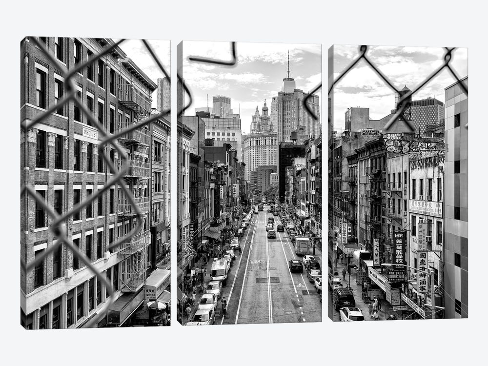 NYC Chinatown by Philippe Hugonnard 3-piece Canvas Wall Art