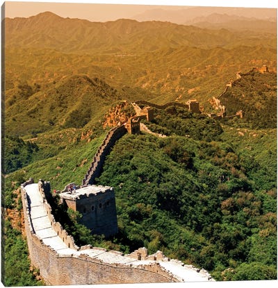 Great Wall of China VII Canvas Art Print - The Seven Wonders of the World