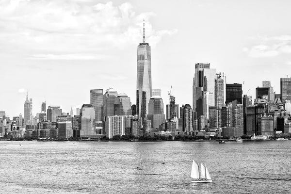 Black Manhattan: Skyscrapers Skyline by Philippe Hugonnard