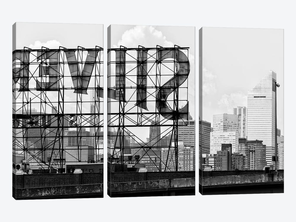 Silver Sign by Philippe Hugonnard 3-piece Canvas Print