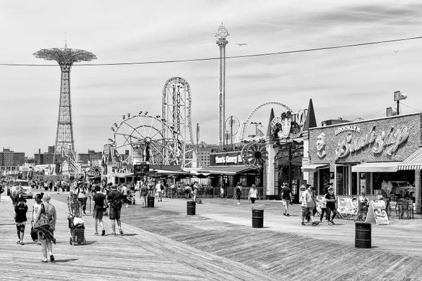 Brooklyn: Coney Island Boardwalk Ii by Philippe Hugonnard