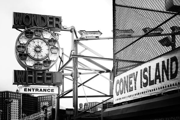 Black Manhattan: Wonder Wheel Entrance by Philippe Hugonnard