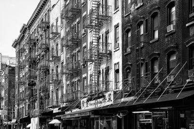 NYC Chinatown Buildings by Philippe Hugonnard canvas print