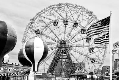 Wonder Wheel Coney Island by Philippe Hugonnard framed wall art